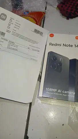New Segel Box Redmi Note 14 LimeGreen Ram 8/256Gb Garansi Resmi 15 Bln