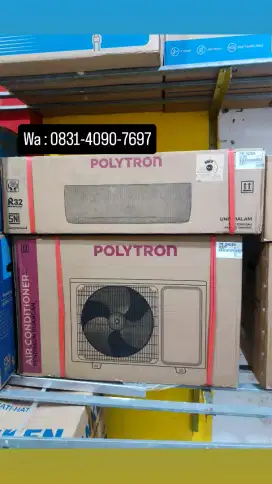 AC Polytron 1/2 PK promo terbatas bisa Kredit