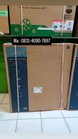 Mesin Cuci Midea 8KG 2 Tabung Promo terbatas bisa kredit