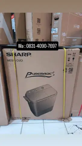 Mesin Cuci Sharp 9,5KG 2 Tabung promo terbatas bisa kredit