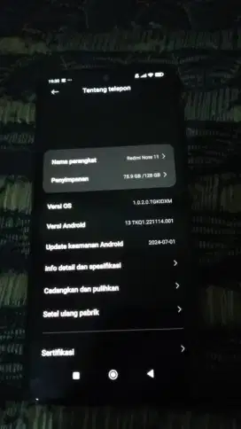Xiaomi Redmi Note 11 handphone masih mulus