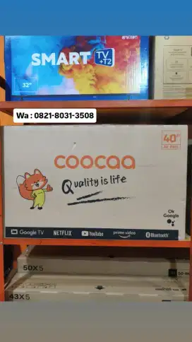 COOCAA GOOGLE TV 40INCH GARANSI RESMI STOK TERBATAS