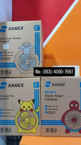 Kipas Karakter Sanex 8 inch promo terbatas