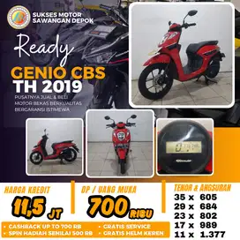CASH KREDIT DP MURAH HONDA GENIO CBS THN 2019 MULUS BERGARANSI
