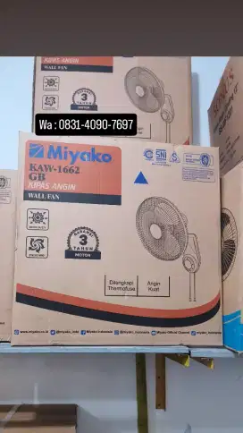 Kipas Miyako dinding 16 inch promo terbatas bisa kredit