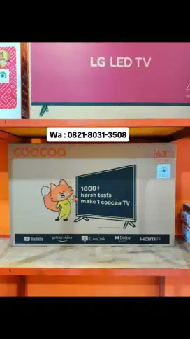 COOCAA SMART TV 43INCH GARANSI RESMI BISA KREDIT TANPA DP