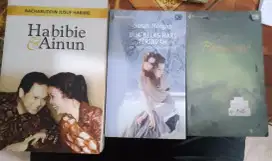 3 buku novel baru dan bekas