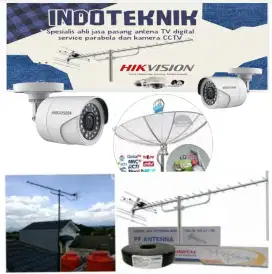 Spesialis pasang antena TV digital service parabola dan camera CCTV