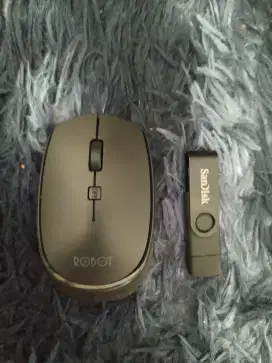 Mouse Robot, Sandisk 128gb + Tas Laptop