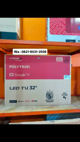 POLYTRON GOOGLE TV 32INCH SOUND BAR PROMO TERBATAS