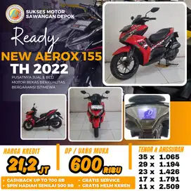 DP MURAH YAMAHA AEROX NEW 155 TH 2022 UNIT MULUS CASH KREDIT GARANSI