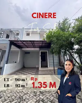 Rumah Cantik Siap Huni dalam Townhouse  Cinere 3 Menit ke Tol Brigif