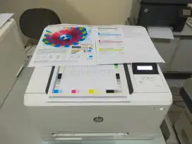 Printer LaserJet warna HP M252n bagus cartridge baru