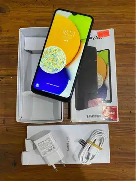 Samsung Galaxy A03 Ram 4/128GB (Black) Segel Fullset No Minus
