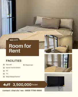 Disewakan Kamar di BSD City