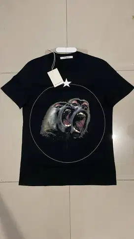 Givenchy Monkey Brothers Twin Baboon Print T-shirt with tag