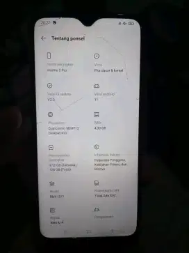 Realme 5 pro 4/128 batangan udah tipe c