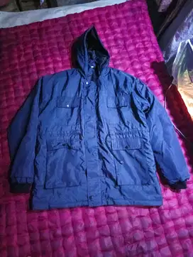 Jaket Parasut Semi Parka XL Navy