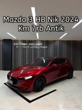 Mazda 3 Hatchback Skyactive HB At 2024 Merah Km7rb B1080JFZ