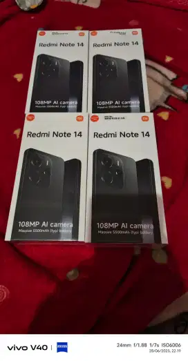 Redmi note 14 4G 8/256 masih segel box fresh