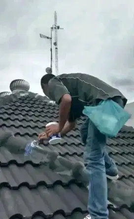 Tukang perbaikan atap bocor dinding dak rembes talang air cat renovasi