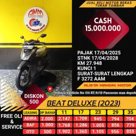 BEAT DELUXE 2023, CREDIT DP 500K, Ang. 35 x 855. PROSES CEPAT.