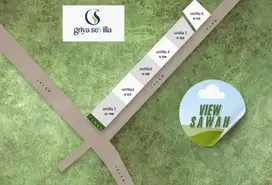 Rumah mewah mepet sawah