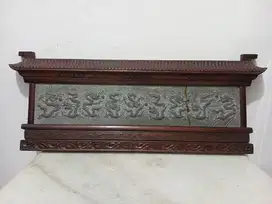 Hiasan dinding 9 Naga minus retak, 31 “ Reduced version Famous 9-Drago