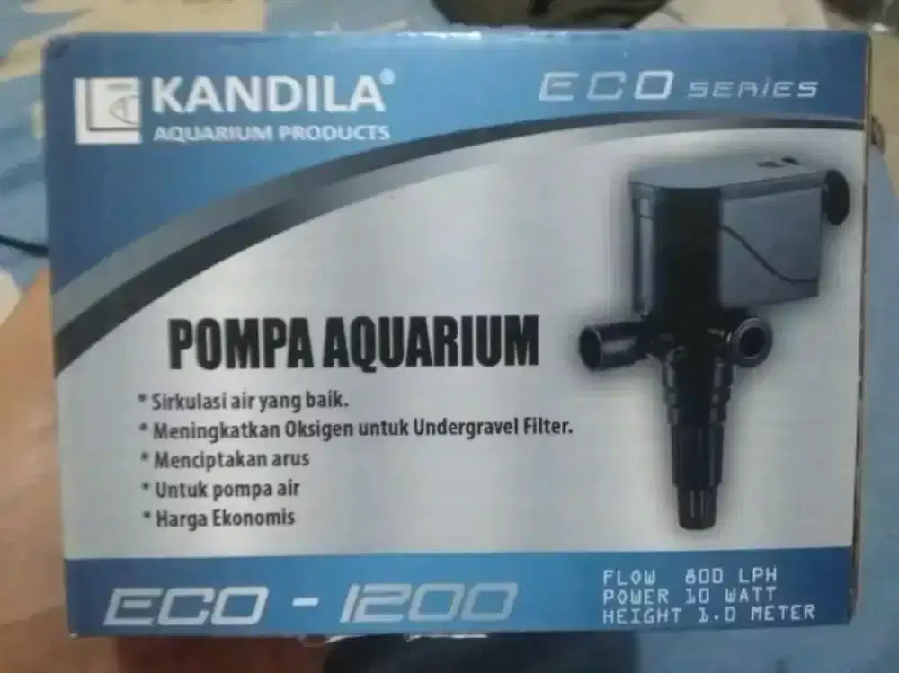Pompa akuarium pH kandila 1200. 800 liter per jam . BARU