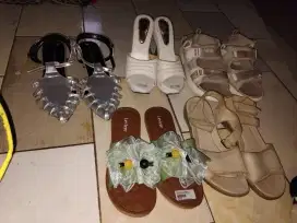 Shoes cantik silver AB shoes