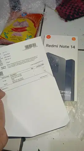 New Segel Box Redmi Note 14 Ram 8/25Gb LimeGreen Garansi Resmi 15Bulan