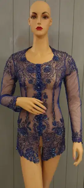 Kebaya payet biru (preloved)
