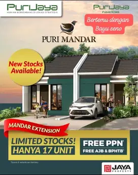 Puri jaya perumahan bebas banjir free surat DP bisa cicil