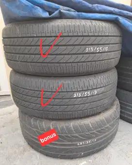Ban Bridgestone Turanza uk 215/55R17 Kondisi bagus 80%