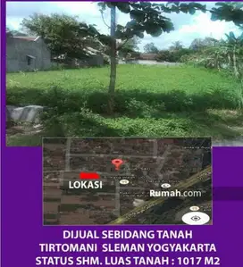 dijual tanah di tirtomartani sleman yogyakarta