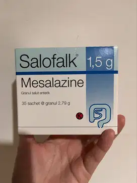 Salofalk Mesalazine 1,5 g Granul Salut Enterik 1 box segel obat radang