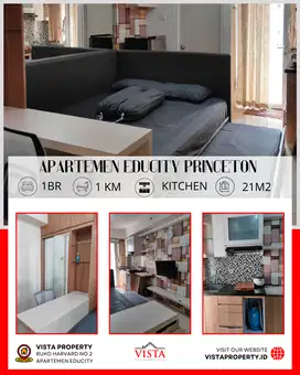 Disewakan Apartemen Educity Princeton Type Stuido by Vista Property