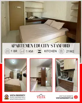 Sewa Tahunan Apartemen Educity Stanford Type Studio by Vista Property
