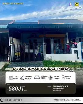 Dijual Rumah Golden Prima Bengkong Laut