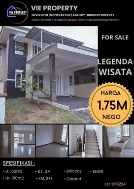 DIJUAL CEPAT, MURAH Rumah sudah rapi di Legenda Wisata Cibibur