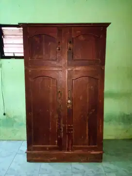 Lemari Kayu JATI 4 Pintu