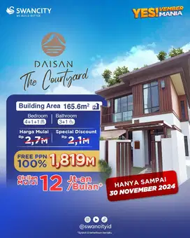 Rumah Mewah di Tangerang New City  nuansa Rumah Jepang yg Mewah