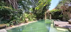2 Bedrooms villa big tree river in kerobokan for sale