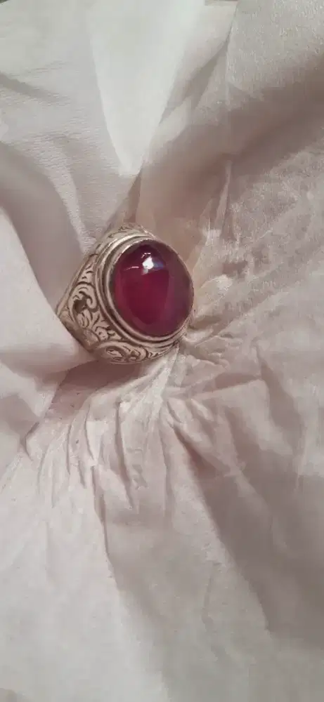 Ruby ring perak 925