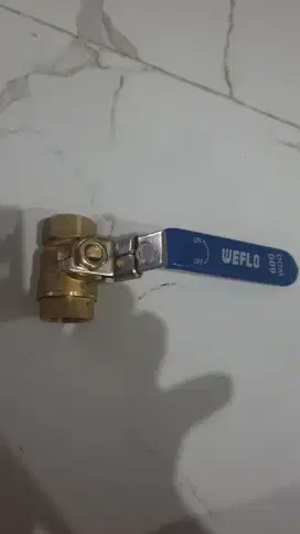 Ball Valve Kuningan uk 1/2 merk Weflo