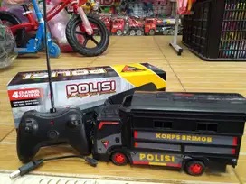 mainan anak rc truk polisi