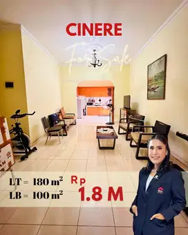 Rumah 1 Lantai Siap Huni Mega Cinere Termurah Lebak Bulus