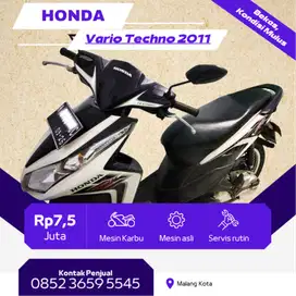 Dijual Honda Vario Techno 110 Tahun 2011 – Mesin Halus, Pajak Hidup!