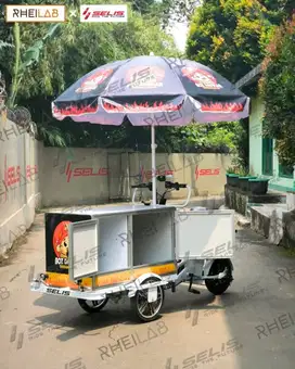 PERLENGKAPAN USAHA GEROBAK SEPEDA LISTRIK