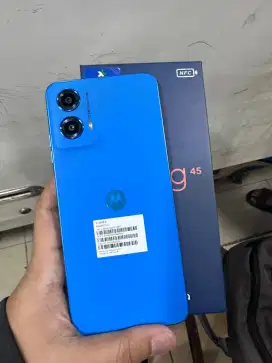 Moto G45 5G NFC 8/256gb Blue Fullset Mulus Garansi on